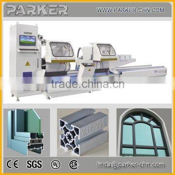 double-head aluminum precision cutting saw,aluminium doors window manufacturing machine