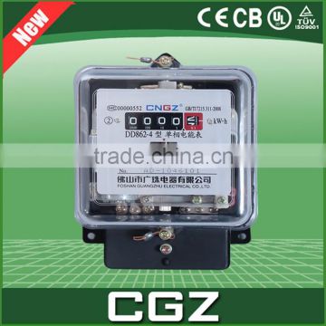 CGZ dd862 transparent digital display electronic energy meter price