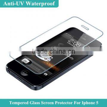 for i phone5 screen protector tempered glass with Exquisite packing box