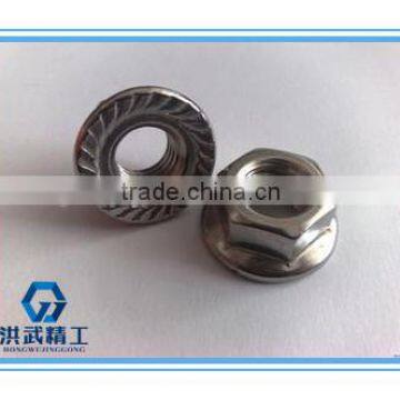 Hexagon nuts with flange-fine pitch thread
