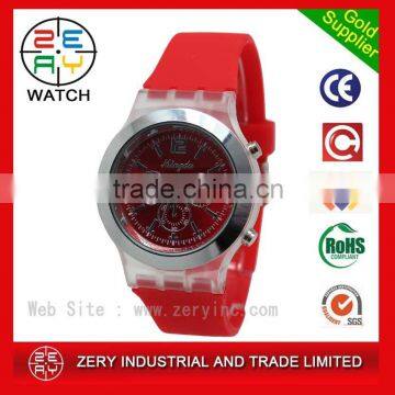 Custom Logo Printed Retro Watch, Silicone Strap Retro Watch R0663 photo-3