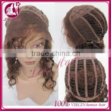 Factory Price virgin color human hair 100% brazilian lace front wigs