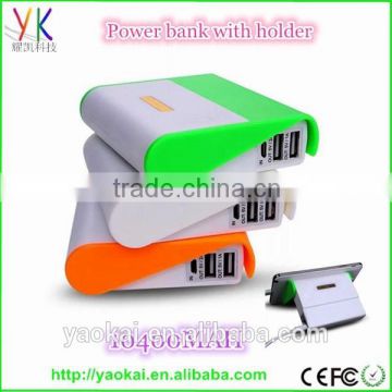 High Quality External Battery Pack Mobile Power Bank Charger 10400mAh With A Holder