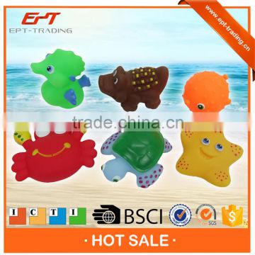 Eco friendly material non toxic cute funny baby tub town bath toy