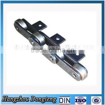 ISO 14001:2004 Approved Agricultural Chain for Industry TRANSMISSION DOUBLE PITCH CONVEYORROLLER CHAINS LARGE ROLLER WITH ATTACH