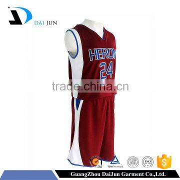 Daijun OEM china factory wholesale custom basketball uniforms china