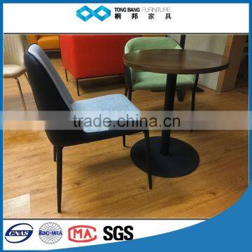 TB TB Black Painting Leg Chairs Restaurant Dining Chairs With Armrests