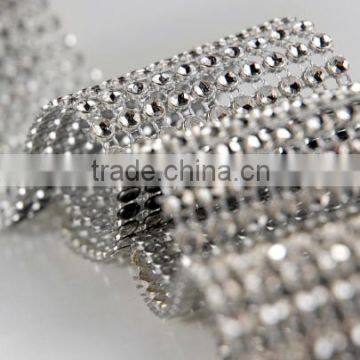 Silver Bling Diamond Mesh Chain Ribbon for Cake Decoration photo-4