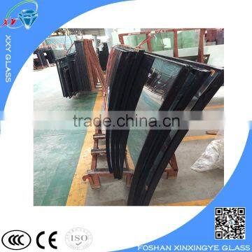 Curved tempered building glass for curtain wall