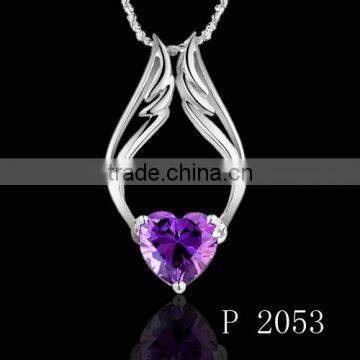 Crystal, Rhinestone Main Stone and Anniversary,Wedding,Gift,Party,Engagement Occasion Heart Necklace