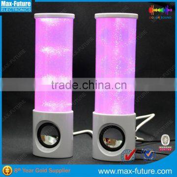 LED disco light bluetooth speaker led light show wireless bluetooth speaker for computer and smartphone