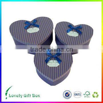 Wedding special heart shape gift box make in china