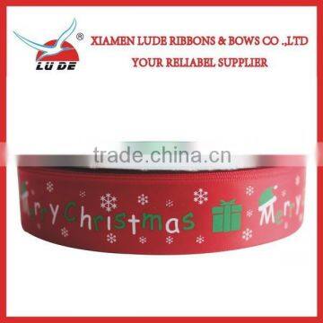 2015 New Decoration Printed Christmas Ribbon