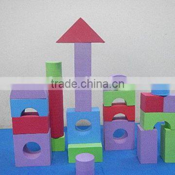 Colorful foam building blocks for children