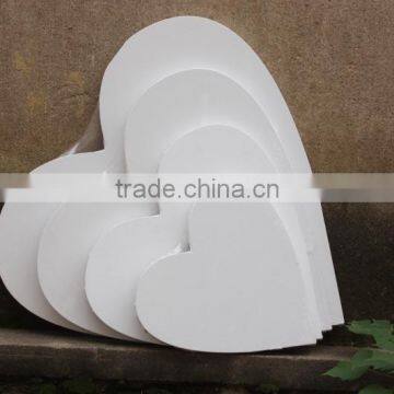 Cotton Heart-shaped Stretched Canvas