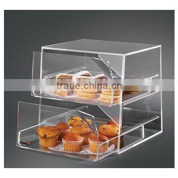 2016 manufacturer customized durable acrylic food storage box