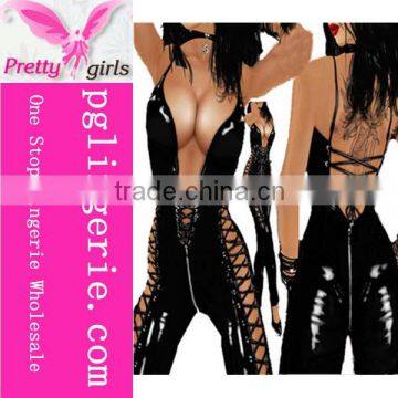 Wholesale Cheap Fashion Hot Fetish Latex Catsuit Jumpsuits Costumes