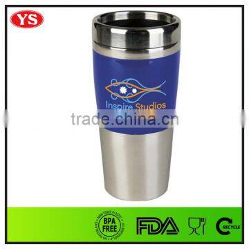 450ml thermos double stainless steel coffee mug with press lid