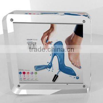 custom acrylic advertising display picture photo frame