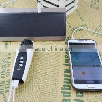 Mobile karaoke portable microphone amplifier