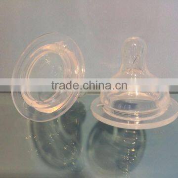 Momy Realistic Teat Wide Neck Silicone Baby Water Bottle Nipples photo-2