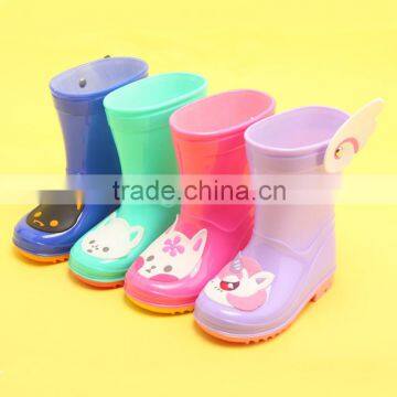 Kids cow printed rubber rain boots and boys rubber boots and girl rubber boots SA-9995