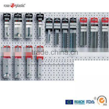 PP Plastic Round or Rectangular Packaging Tubes for Drills With Hanging Clip Plug Closure DIY Pack