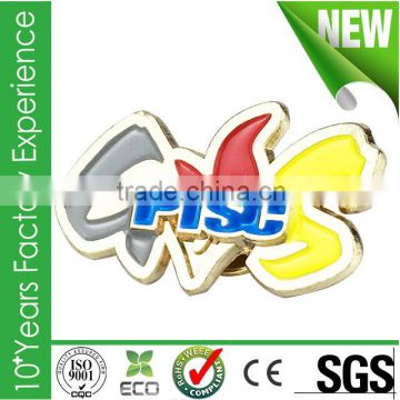 Promotion wholesale stamping logo lapel pin badge