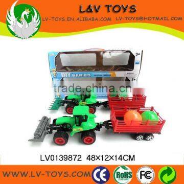 Wholesale friction Farm Tractors car toy for kids