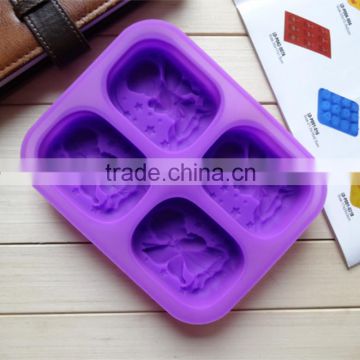 Wholesale hot selling heat resistant 7.5x5.5x2cm 70g angel nonstick handmade soap silicone mold