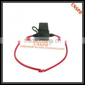 12 AWG FUSE HOLDER W/ FUSE IN-LINE AWG WIRE COPPER 12 VOLT BLADE