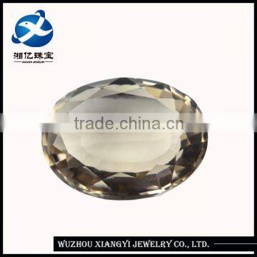 Alibaba gold supplier wholesale decorative glass gems 15x20mm oval shape pagoda wholesale crystals stones