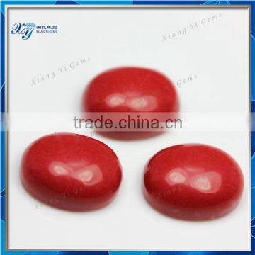 10x12mm special red coral stone oval shape semi precious stone cabochon synthetic gemstone cabochons