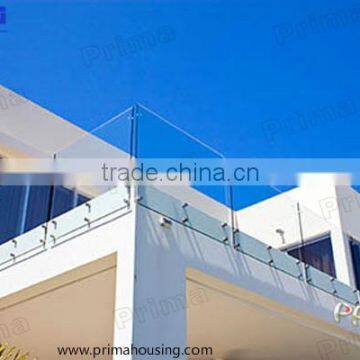 Frameless Glass Balustrade Outdoor With Patch Fittings For Balcony/Glass Railings