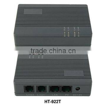 2 FXS voip adapter t 38 gateway HT-922T Codecs VOIP GOIP Gateway