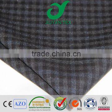 JY-1614 small checks beautiful design colorful printed t/r woven plain weave men's leisure suiting coat cloth fabric
