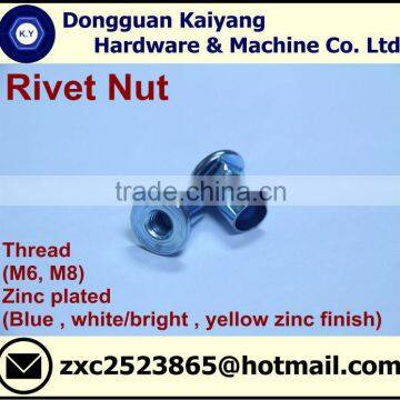 Rivet Nuts (for Furniture); M6, M8