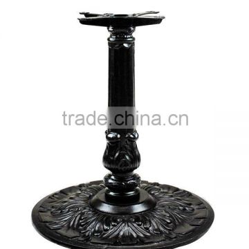 Cast Iron Black Smooth Powder Fancy Table Legs