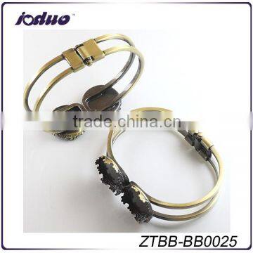 High Quality 20mm Antique Bronze Plated Openable DIY Christmas Bracelet