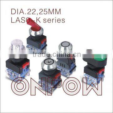 ONPOW industrial pushbutton(LAS0-Kseries,22mm,30mm,VDE,CE,ROHS,IP65)