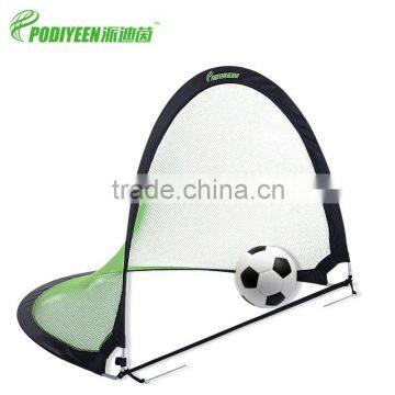 Podiyeen Protable pop up soccer goal set(1 goal, carrying bag, ball, inflator) size 30*18*18 inches