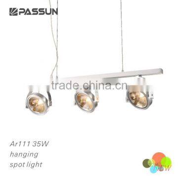 professional aluminum halogen pendant light rotatable hanging light