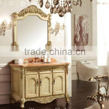 Solid wood carcase material and include mirror washroom cabinet WTS228