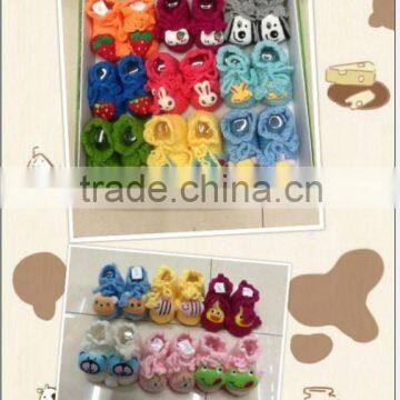 animal design cotton material handmade baby socks