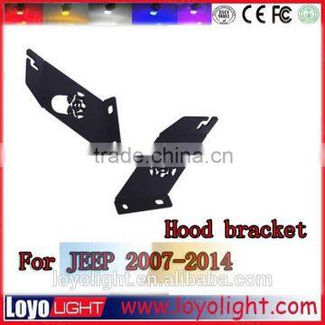 Cool design CrossBones hood bracket off road light brackets for Jeep 2007-2014
