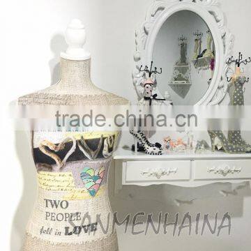 heart and letter printing elastic fabric Female Mannequin