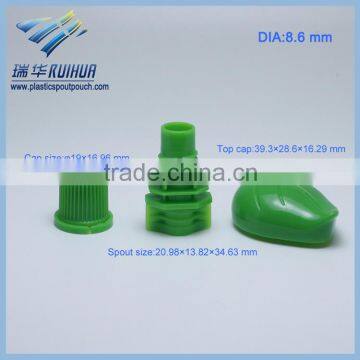 Leaf shape China supplier plastic screw cover cap