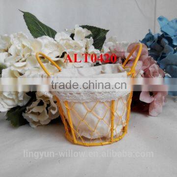 Decorative Round Wire Basket Home Storage China Baskets