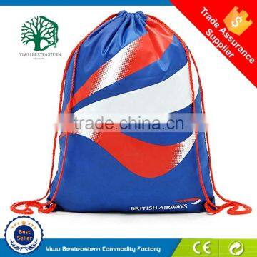 organic small cotton drawstring sports bag