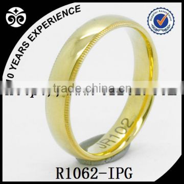 Comfort Fit Gold Plated Cobalt Chrome Ring